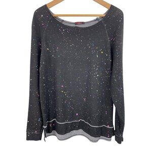 Splattered Paint Long-Sleeve Sweatshirt By Party Womens Size Small